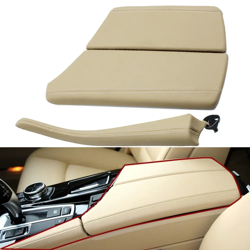 

LHD Central Console Lid Armrest Cover Panel Leather Trim Strip Replacement For BMW 5 Series F10 F11 F18 520i 523i 525i 528i 535i