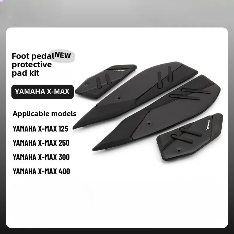 

DONGTING Motorcycle New Footpads for YAMAHA XMAX300 XMAX X MAX 125/250/300/400 2017-2024 Foot Pegs Pedals Plate Pads Aluminum