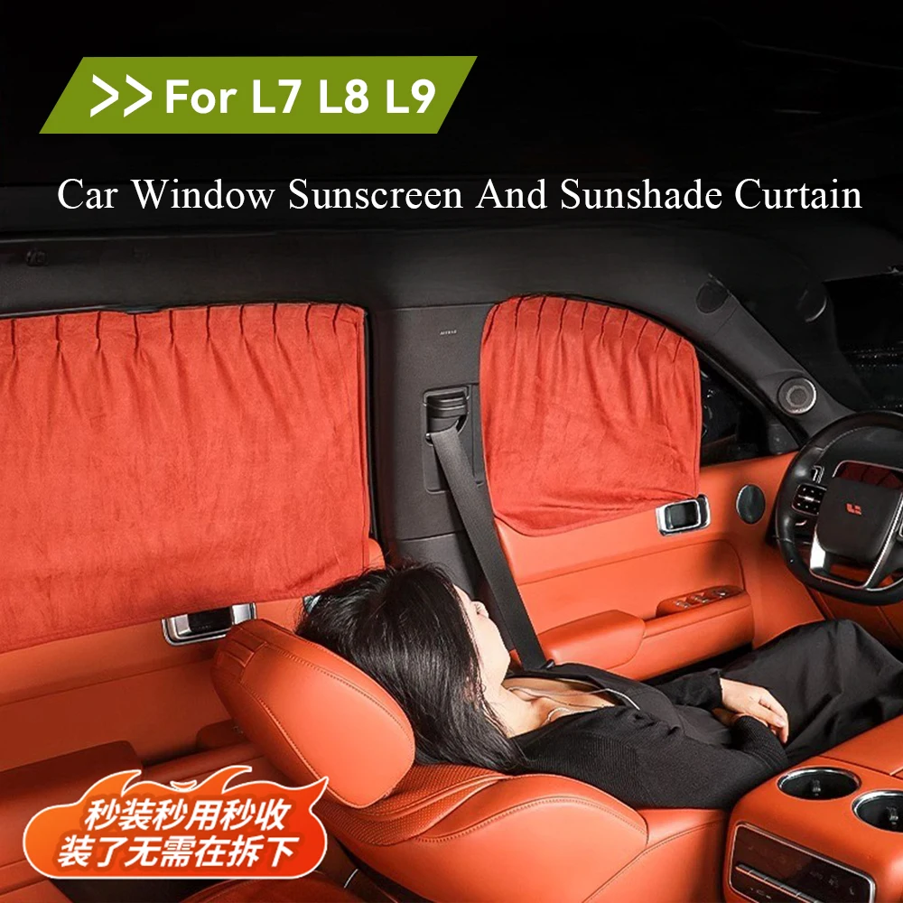 For Li LiXiang L7 L8 L9 Car windows rear sunshades front gear second row side windows all interior privacy curtains accessories