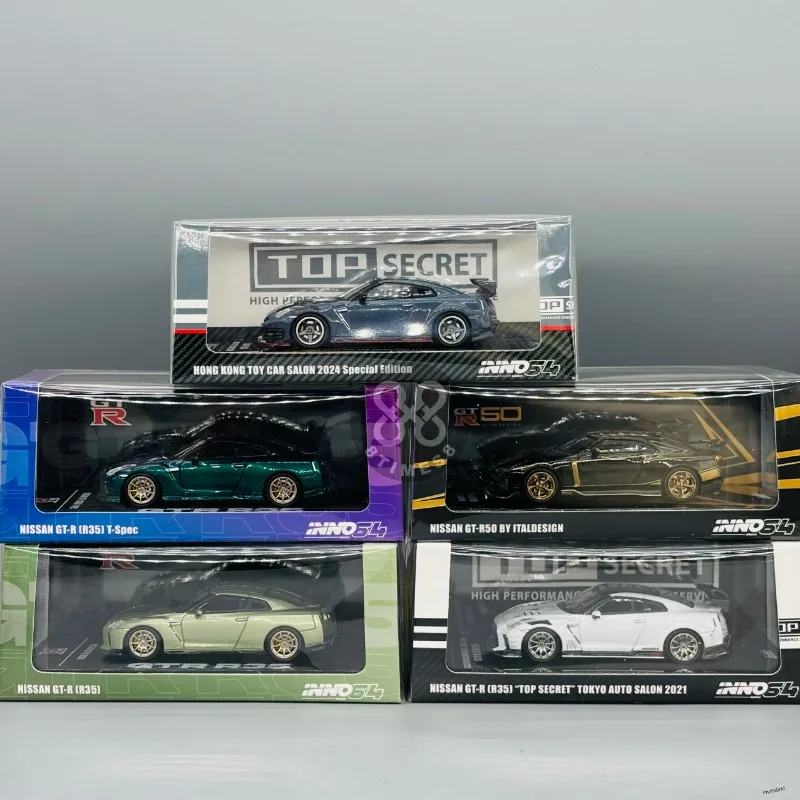 INNO 1:64 GTR R35 R50 Tokyo Salon Malaysia Exhibition Edition Collection Die Casting Alloy Car Model Collection Souvenir.