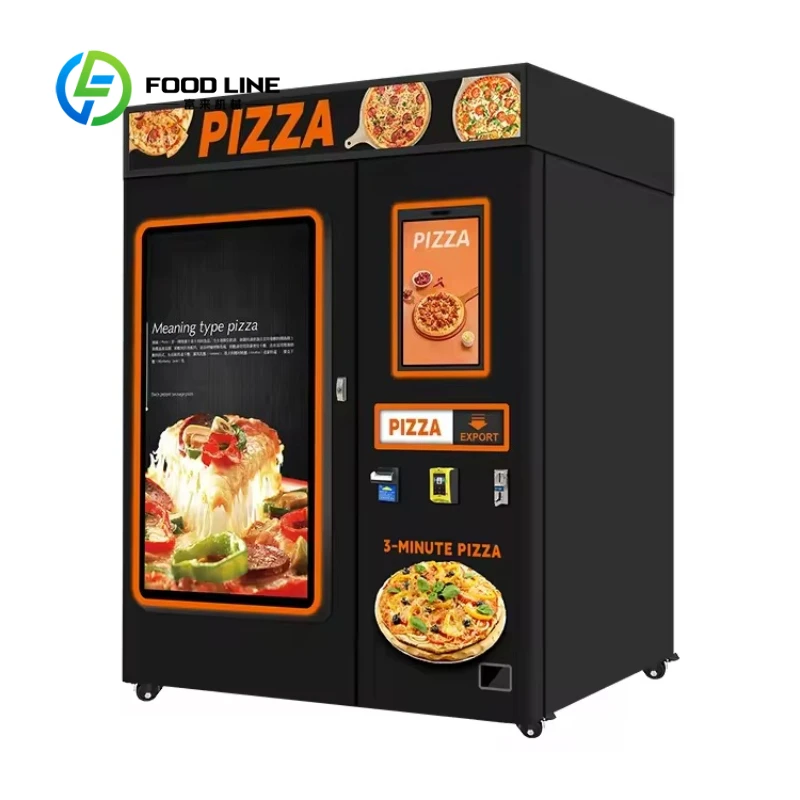 Customized Smart Self‑Service Pizza Vending Machine Coin Bill Card Payment 3‑Minute Ready‑to‑Eat Commercial Food Vending Machine