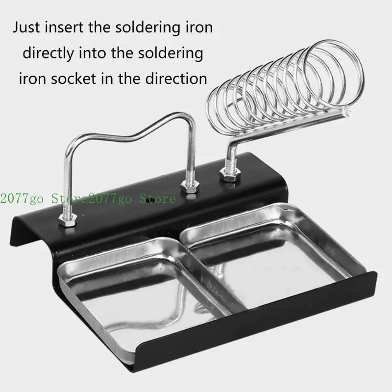 

Y1UD Soldering Iron Holder Soldering Iron Rests Double Rack for DIY Enthusiasts
