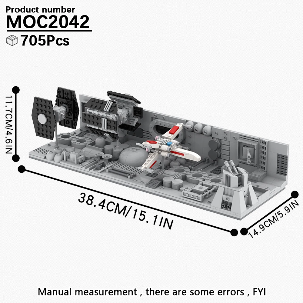 MOOXI Movie Space Wars Scenario MOC Model Bricks DIY Diorama Adults Children Toys Building Blocks Set Montessori Gift Decoration