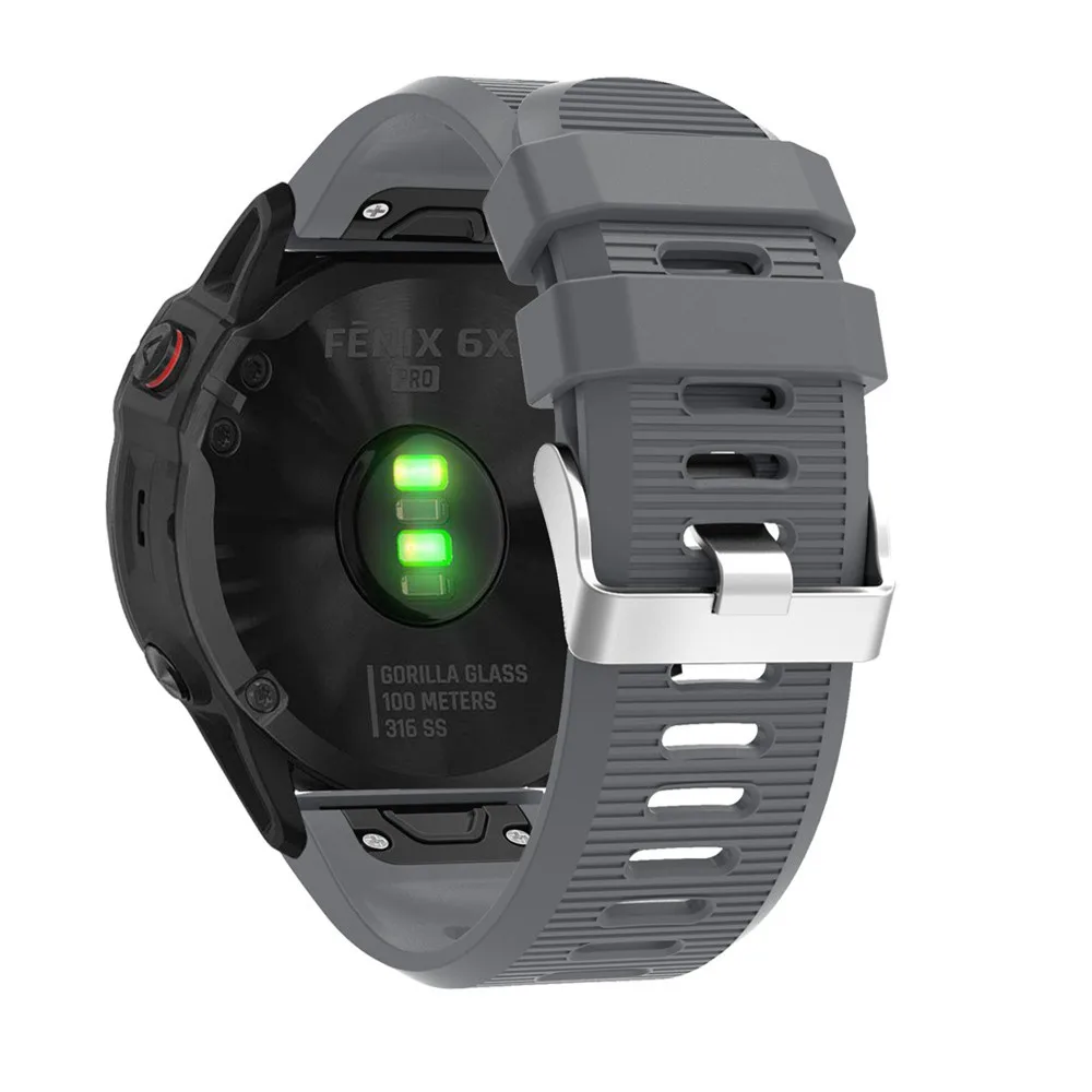 BEHUA QuickFit 26mm 22mm Silikonarmband für Garmin Fenix E 8 7X 7 6 6X/Epix Pro Gen 2 51mm 47mm/Tactix Uhrenarmband Zubehör – Detail 8