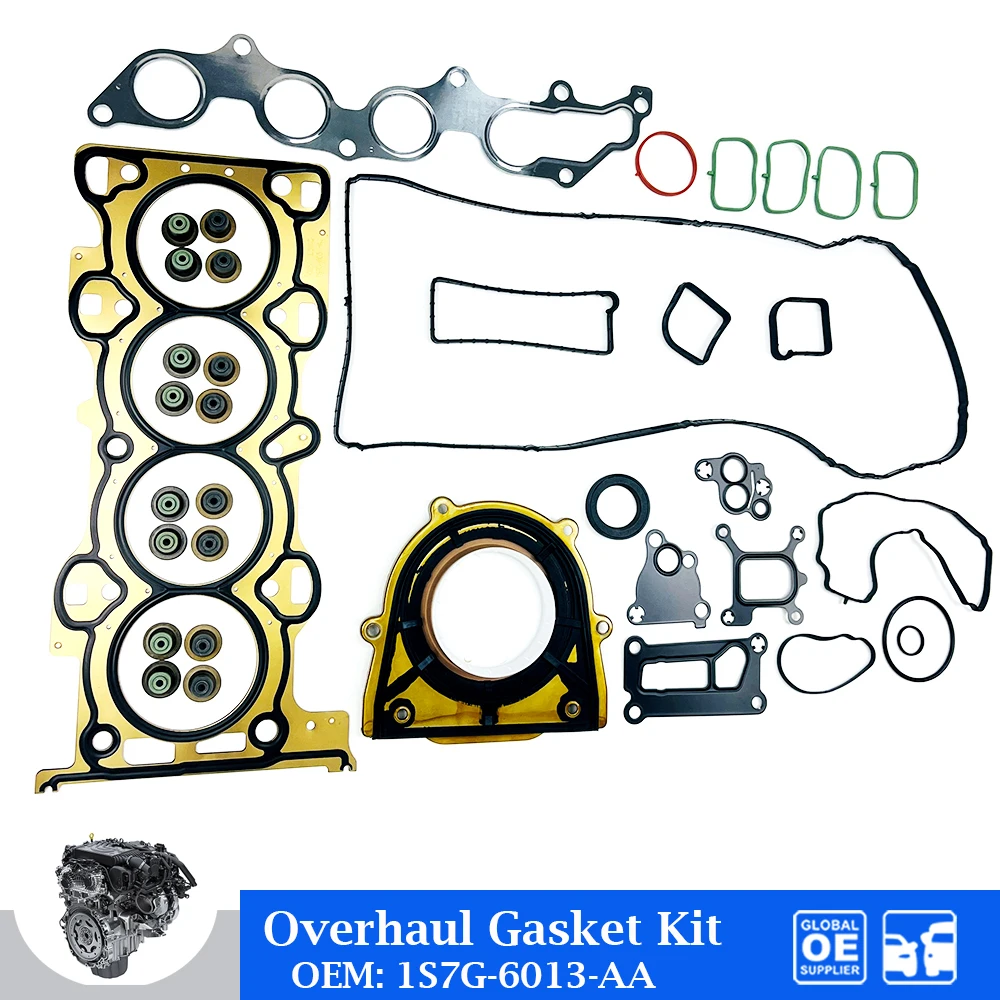 

Engine Overhaul Gasket Kit For Ford Mondeo 2.0 Focus C-MAX DM2 1.8 B5Y 16V Car Accessories 1S7G 6013 AA Full Gasket Repair Set