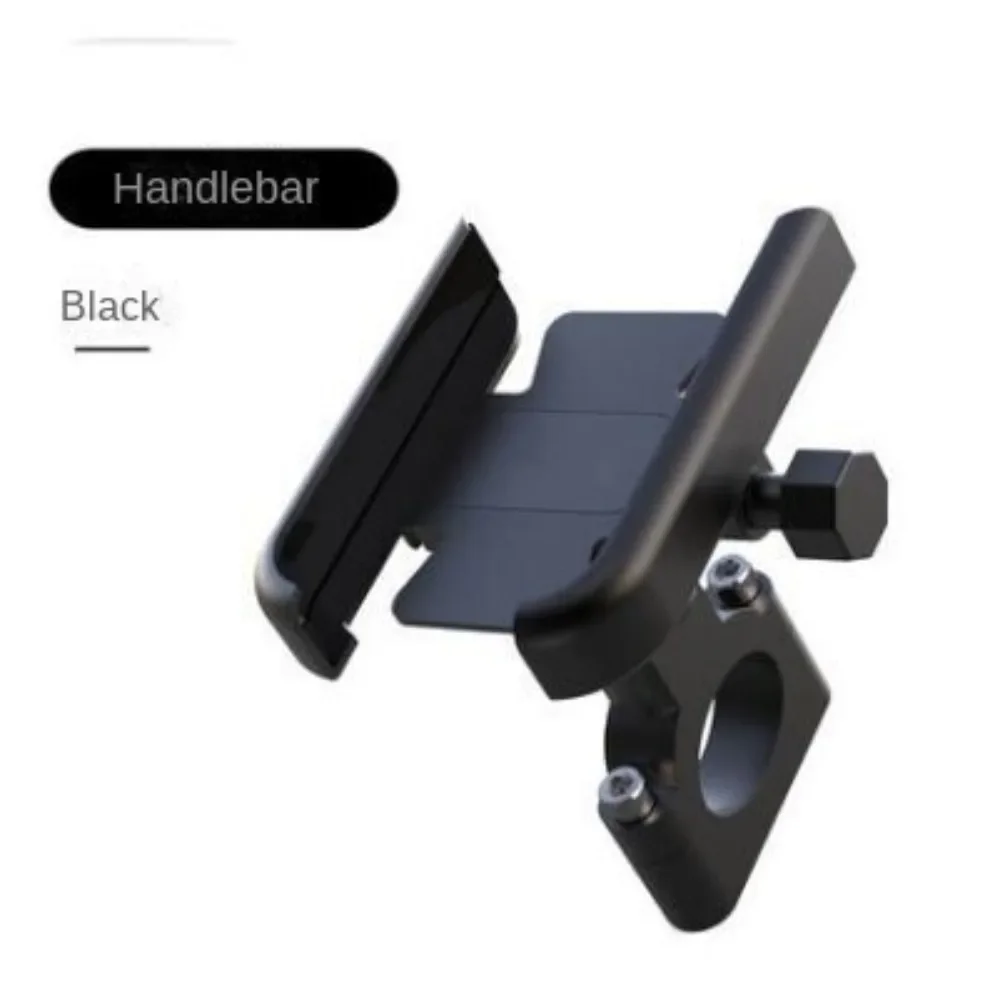 Motorcycle Bicycle Phone Holder GPS Bracket Cellphone Stand Mirror Handlebar Mount Compatible For Smartphone Between 3.0 to 6.5\