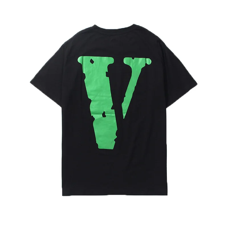 تي شيرت V-Ne ort Sve ex e نمط البرق فضفاض مناسب للصيف ملابس غير رسمية M Cheng Guan Xi Dragon من FOG