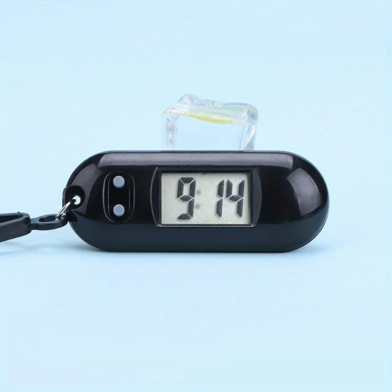 Sporty LED Digital Keychain Pocket Watch Mini Clock - Compact and Portable, Ideal for Students and Kids