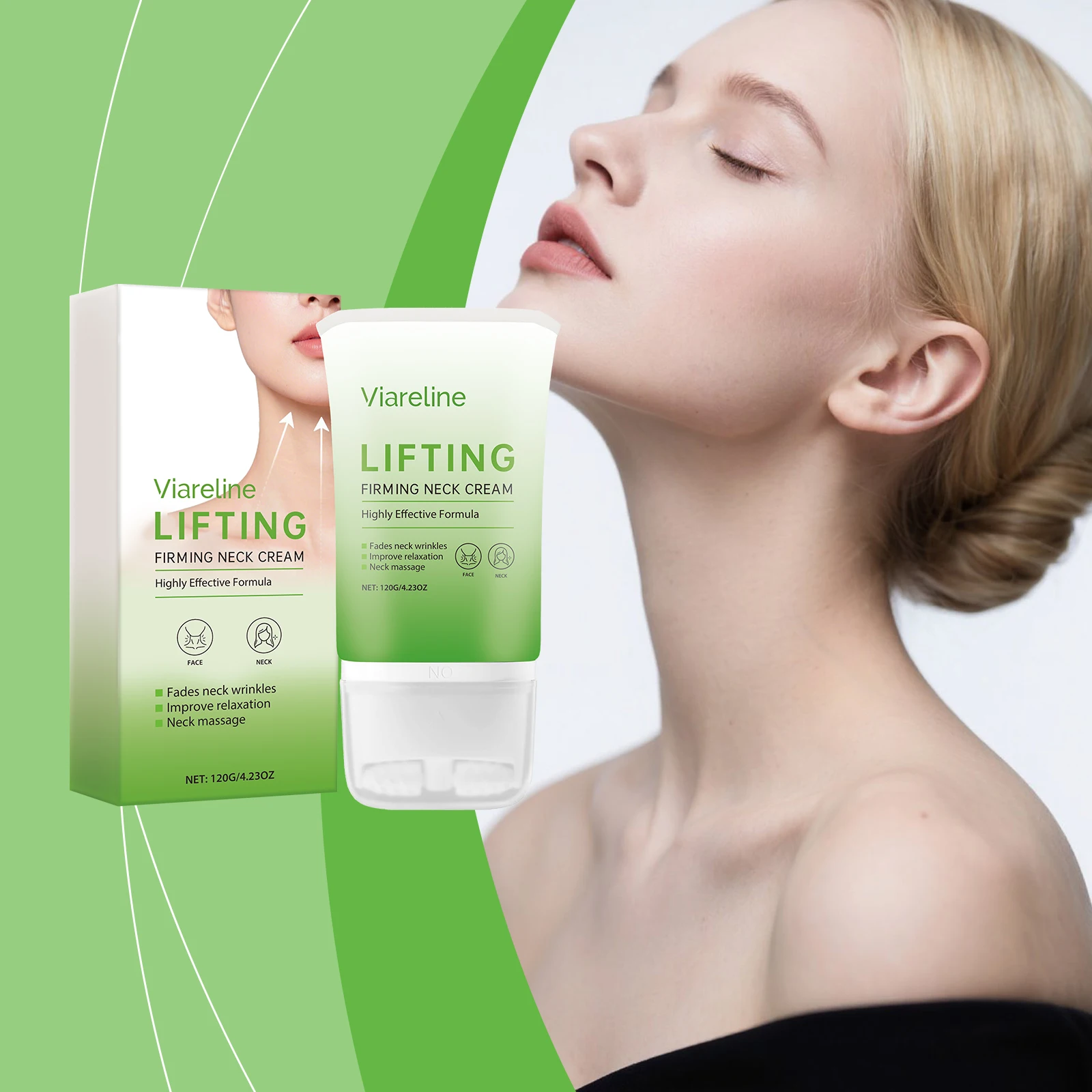 Firming Neck Cream Eliminate Neck Fine Line Reduce Double Chin Against Aging Prevent Sagging Moisturizing Lifting Neck Cream