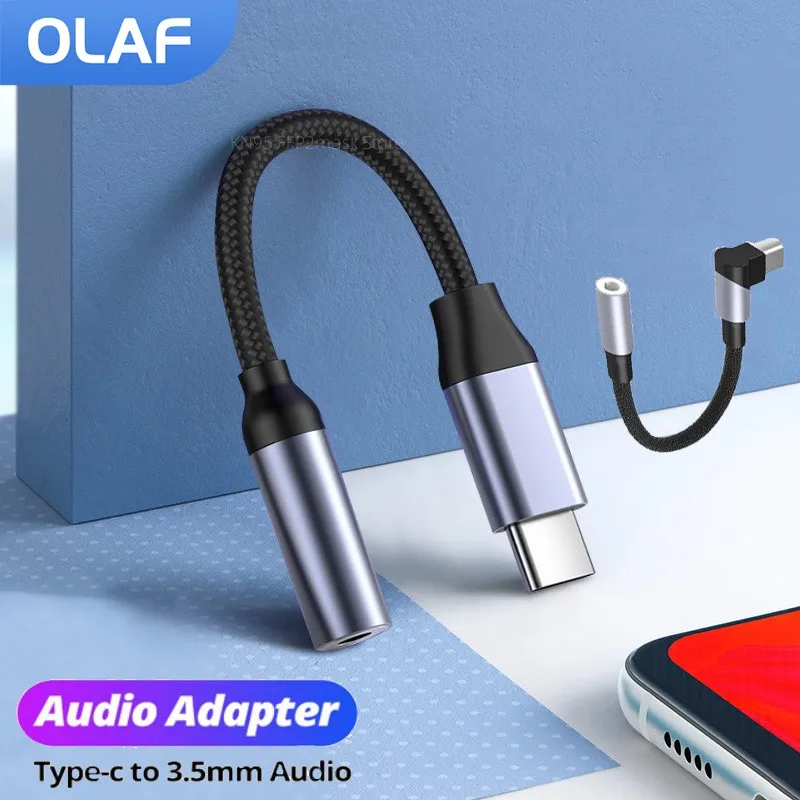 Type-C 3.5 Jack Audio Cable USB C To 3 5 MM Jack Aux Adapter Phone Accessories Cabo Adaptador USB Tipo C USB C Adapter HeadPhone