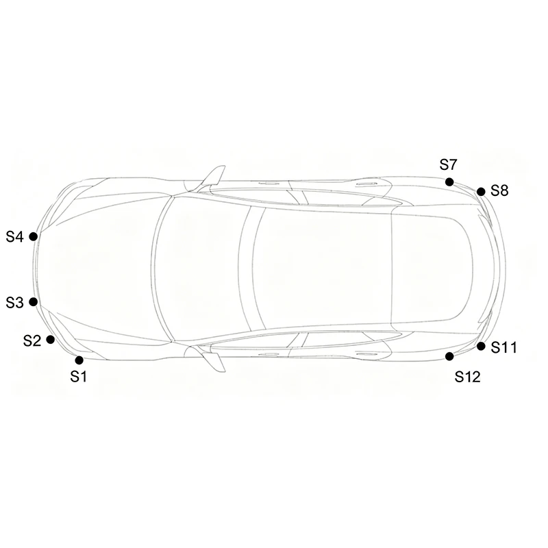 1127502 PDC Parking Sensor Bumper Ultrasonic Radar for Tesla Model 3 Y X S Reversing Warning Radar Sensor Replacement Parts