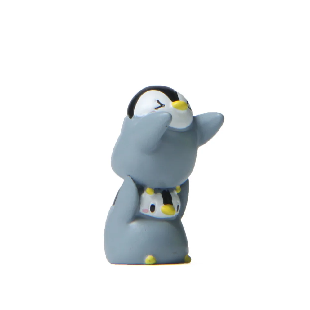 

Cute Penguin Resin Miniatures Mini Figures Animal Small Desktop Ornament Craft Home Decoration for Children Toys Birthday Gift