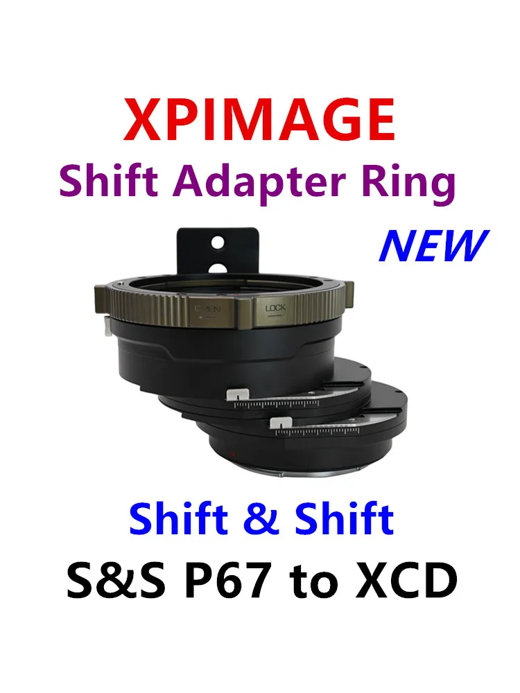 

XPimage Shift and Shift adapter ring for Hasselblad X Camera to pantax67 lens to S&S P67-GFX 100S 50S2 50S 50R 100S mark II