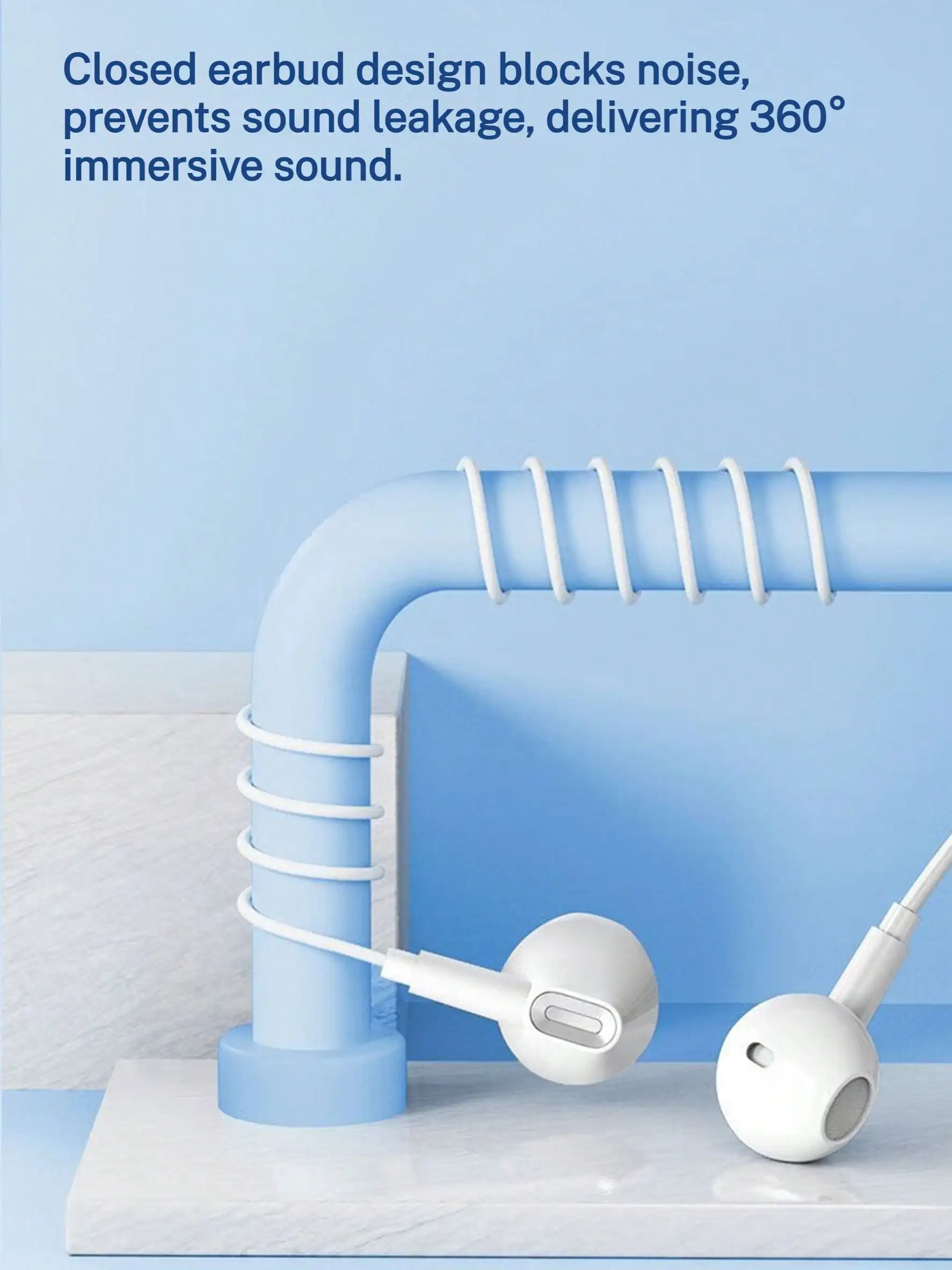 Acer Wired Headphones, Ergonomic Design, In-Ear Style With In-Line Controls And Microphone, Suitable For Music, Gaming, Karaoke, Compatible With Apple, Huawei, And Xiaomi Phones, White. image 6