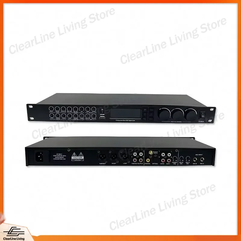 GAK KT900 Professional Digital Audio Processor Pre Effect DSP Sound Card for KTV Bar School Stage Performance Karaoke Mixer