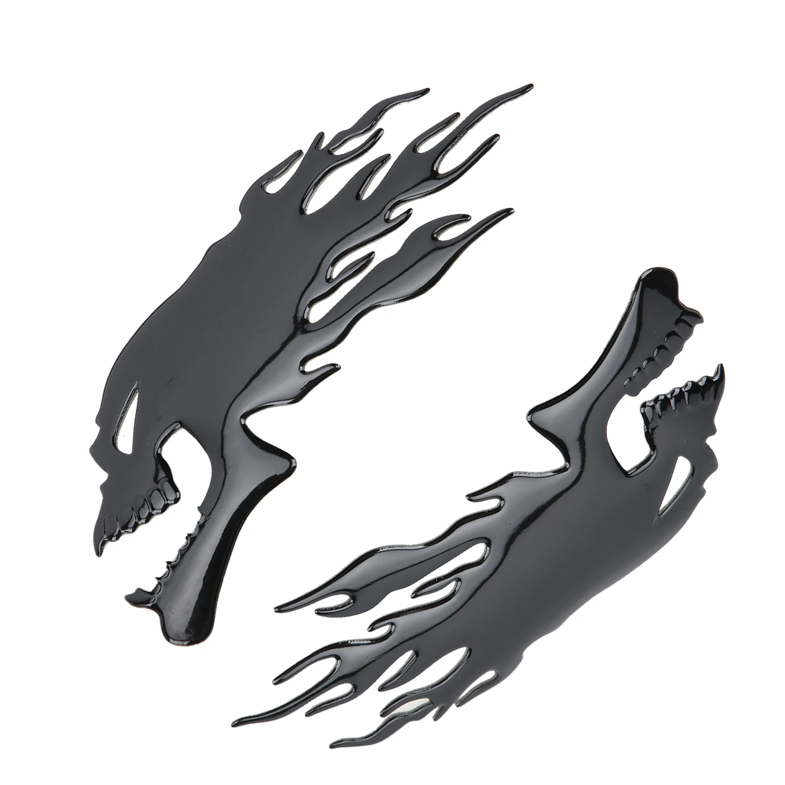 3D Skull Motorcycle Stickers Waterproof Motocross Vinyl Decals Motorbike Fuel Tank Side Fairings Motorcycle Helmet Decoration