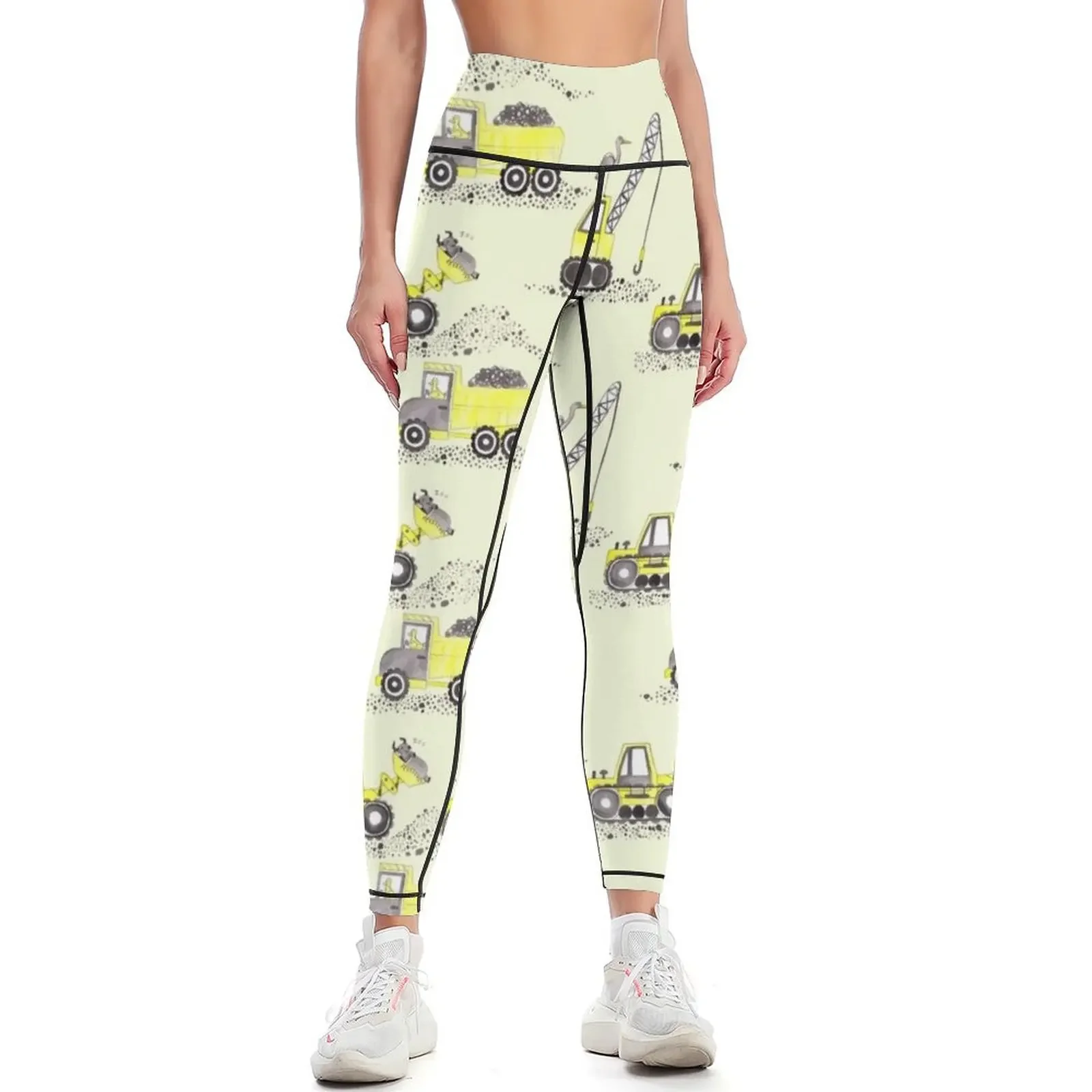 

Construction Pun! Leggings exercise clothing for sport set Women's fitness Women's gym Womens Leggings