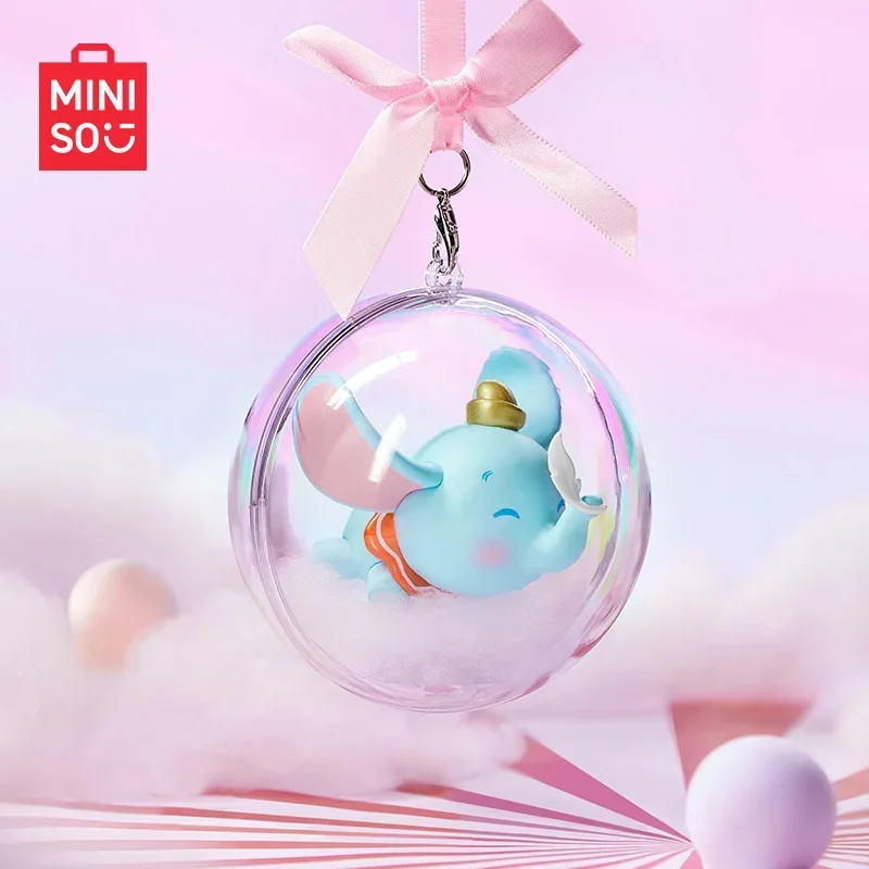 MINISO asli Disney Dumbo Day seri mimpi atas meja kotak buta dihiasi Kawaii mainan anak hadiah ulang tahun Anime perifer