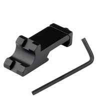 1pcs 45 degree inclined rail flashlight DD/PRO/KAC machine sight side rail adapter 20MM aluminum alloy
