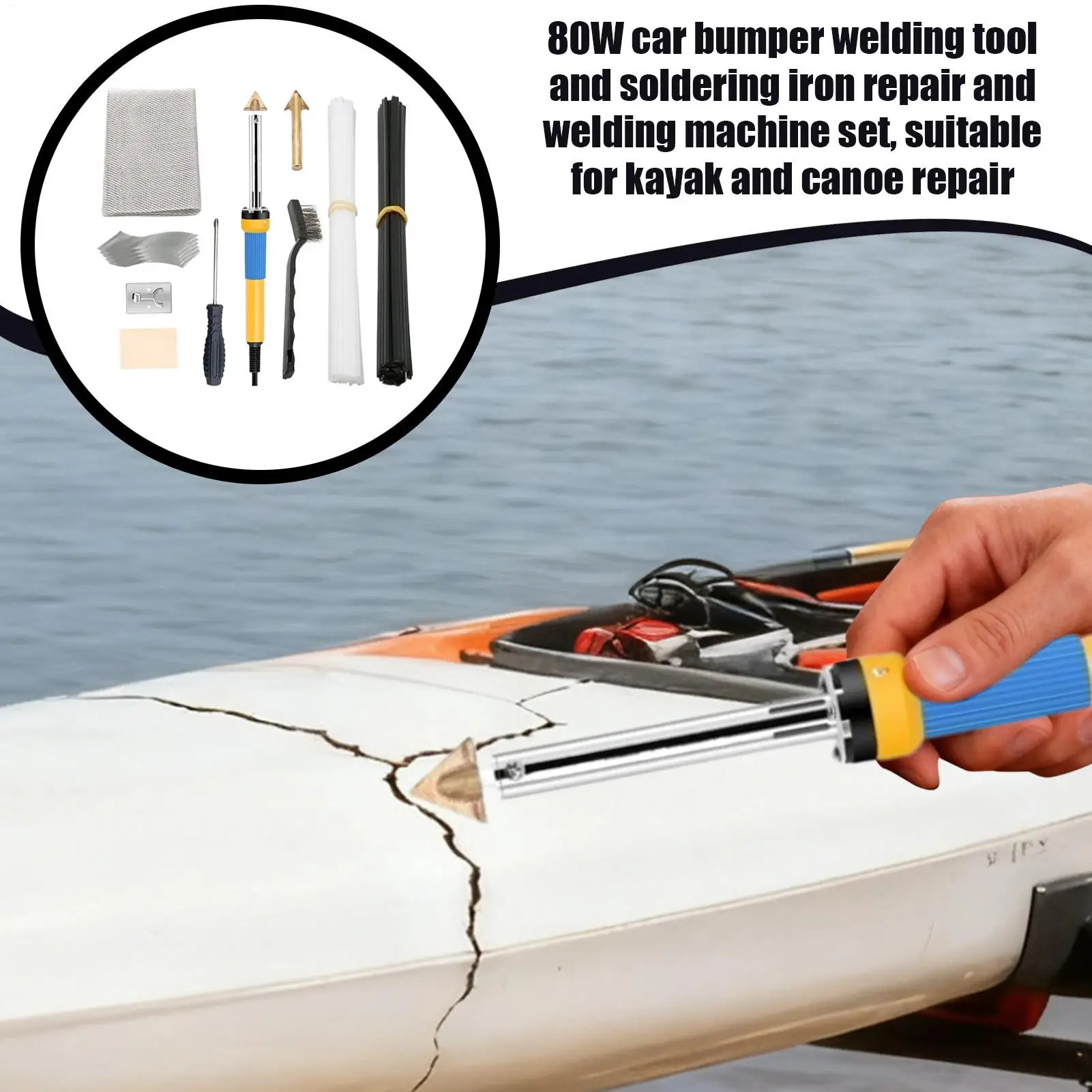 

Паяльник с точным контролем температуры, портативный утюг, профессиональный комплект для ремонта бампера для семейных энтузиастов, женского гаража