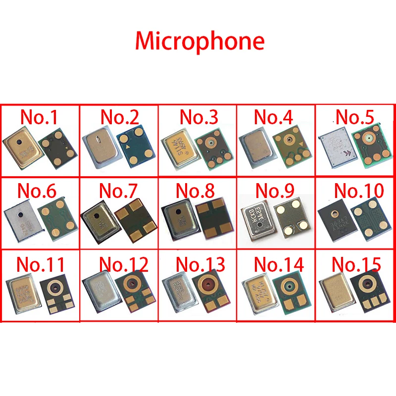 10pcs Inner MIC Speaker Receiver For  Huawei Xiaomi IPhone Samsung OPPO VIVO Moto Nokia LG Sony Universal Microphone Transmitter