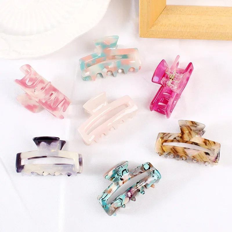 2023 Fashion Women Girls Crab Claw Hair Clips High Quality Exquisite Acetate Small Size Korean Hair Accessories