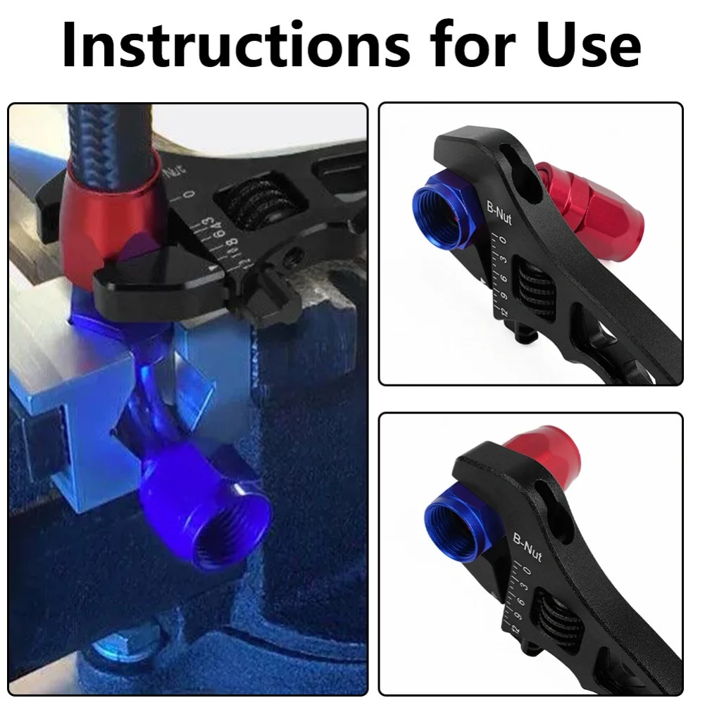 

Aluminum Adjustable Wrench Spanner + Vise Jaw Inserts For Fuel Hose End Fitting Adjustable Spanner Wrench Parts