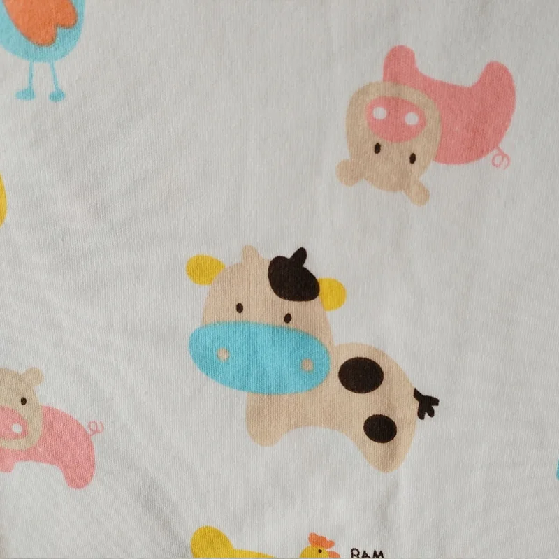 Plus Size ABDL Adult Baby Cartoon Pattern T shirt With Snaps At One Shoulder/Men Pure Cotton Top/Women Top/Adult T Shirt Top