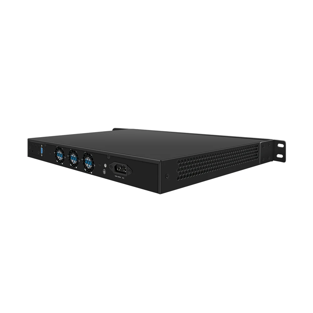 Hunsn 1u 19-Zoll-Rack-Firewall-Appliance, Netzwerk-Router,Intel n100/n200/i3 n305, rj55, 8x226-v 2,5 gbe lan, vga, gpio