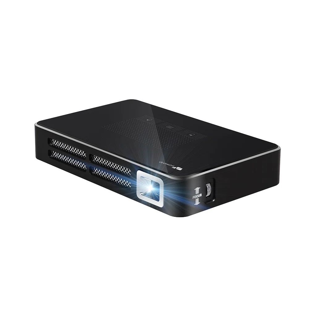 July008 Top Sale Guaranteed HD Projector Black Mini Led DLP Digital Projector 1080P Home Theatre Smartphone Projector