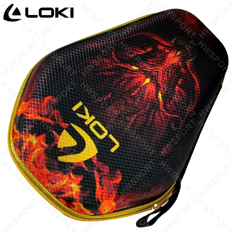 LOKI Custodia per racchetta da ping pong Modello drago Custodia protettiva portatile per racchetta da ping pong Custodia rigida