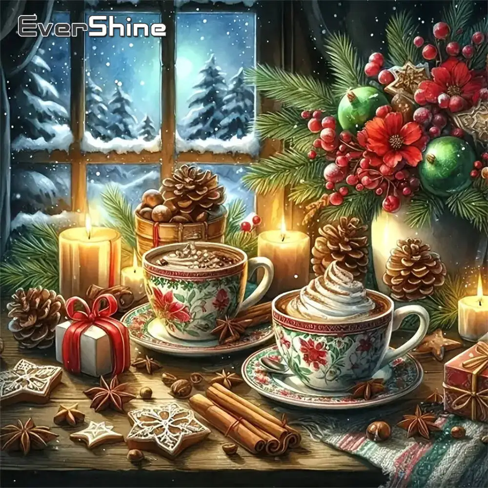 Evershine Diamant-Gemälde, Hund, Tier, Cartoon, komplett, quadratisch, rund, Diamant-Mosaik, Badezimmer, DIY-Bastelset, Heimdekoration