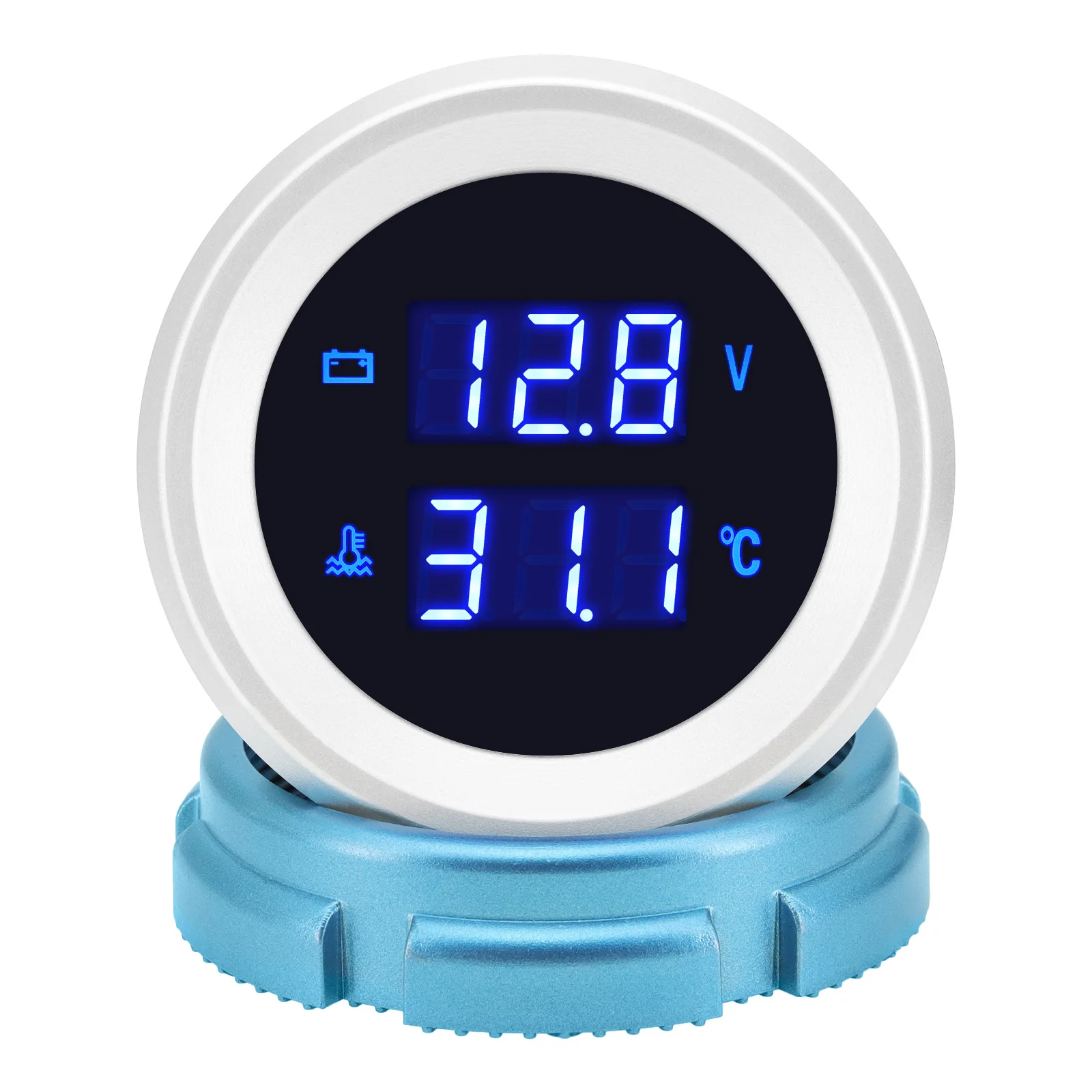 52mm Digital Car Gauge Volt Meter Oil Pressure Water Temp Fuel Level Hour Meter RPM Tachometer With LED Light For Car Truck