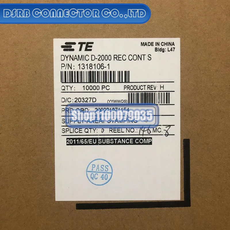 

100pcs/lot 1318106-1 Terminal Wire gauge 24-28AWG 100% New and Original