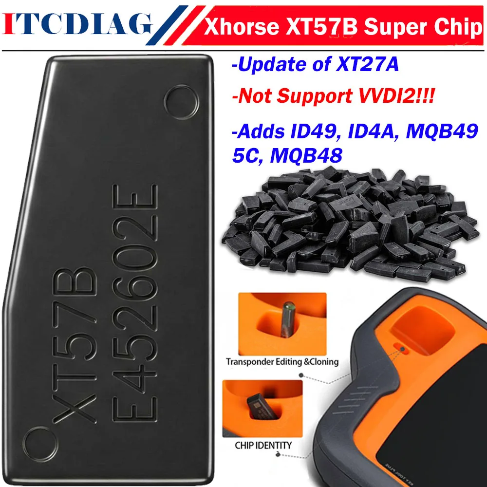 Xhorse VVDI XT57B Super Chip Update of XT27A for ID48 New Add ID49 ID4A MQB MQB49 5C MQB48 Chip Types Work With VVDI Key Tool