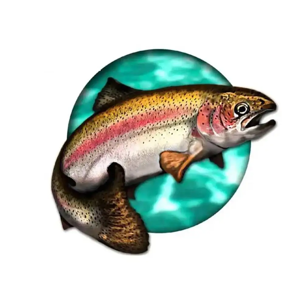 Car Stickers Wild Brown Trout Caravan Accessories Personality, Sticker Products Exterior Parts PVC Stylish