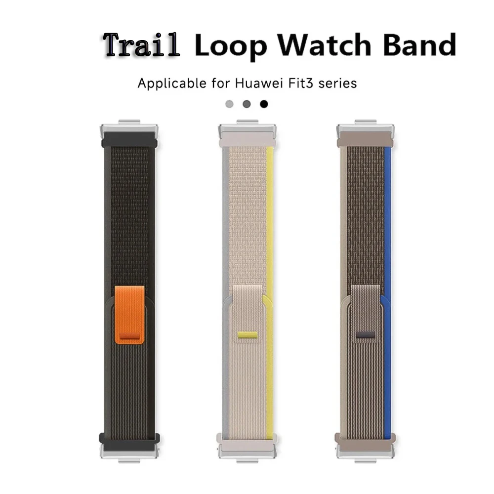 Ремешок-петля Trail для часов HUAWEI, подходит для ремешка 4 Pro, аксессуары, сменный ремень, спортивный нейлоновый браслет Correa для ремешка HUAWEI fit4/3