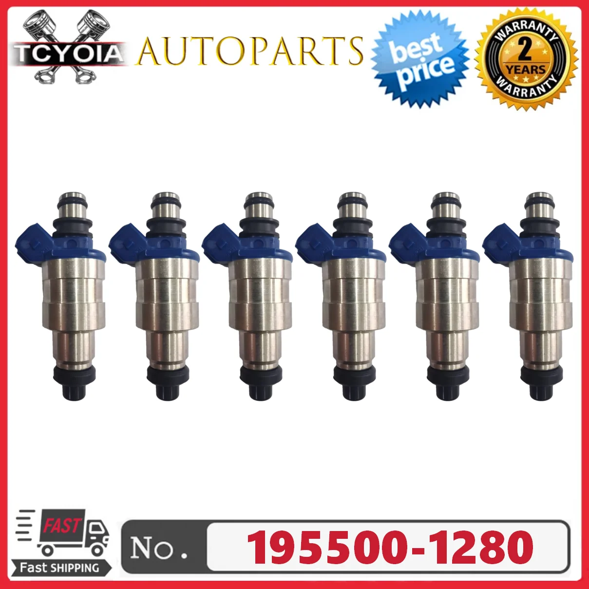 

4/6 шт. 195500-1280 Топливные форсунки для Ford Probe Mazda 626 MX-6 2.2L Mazda 929 3.0L 1988-1994 Mercury Capri 1.6L