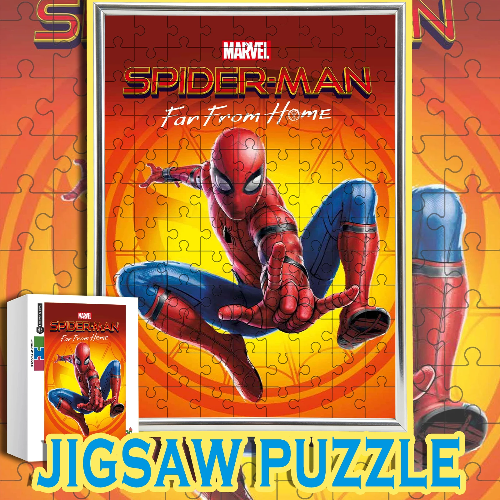

Spider-Man Far From Home Peter Parker theme Jigsaw 108/200/300/500/1000pcs wooden floor game puzzle,home decoration,gift