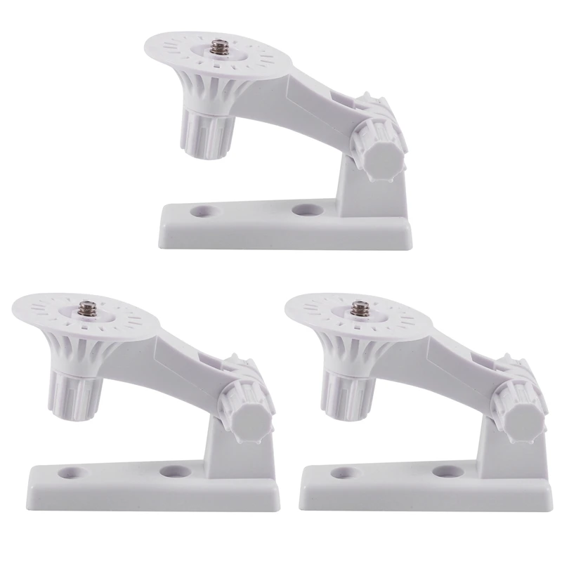 3X Wall Mount Bracket Cam Storage Stand Holder 180 Degree Adjustable For Cloud Camera 291 Series Wifi (White)