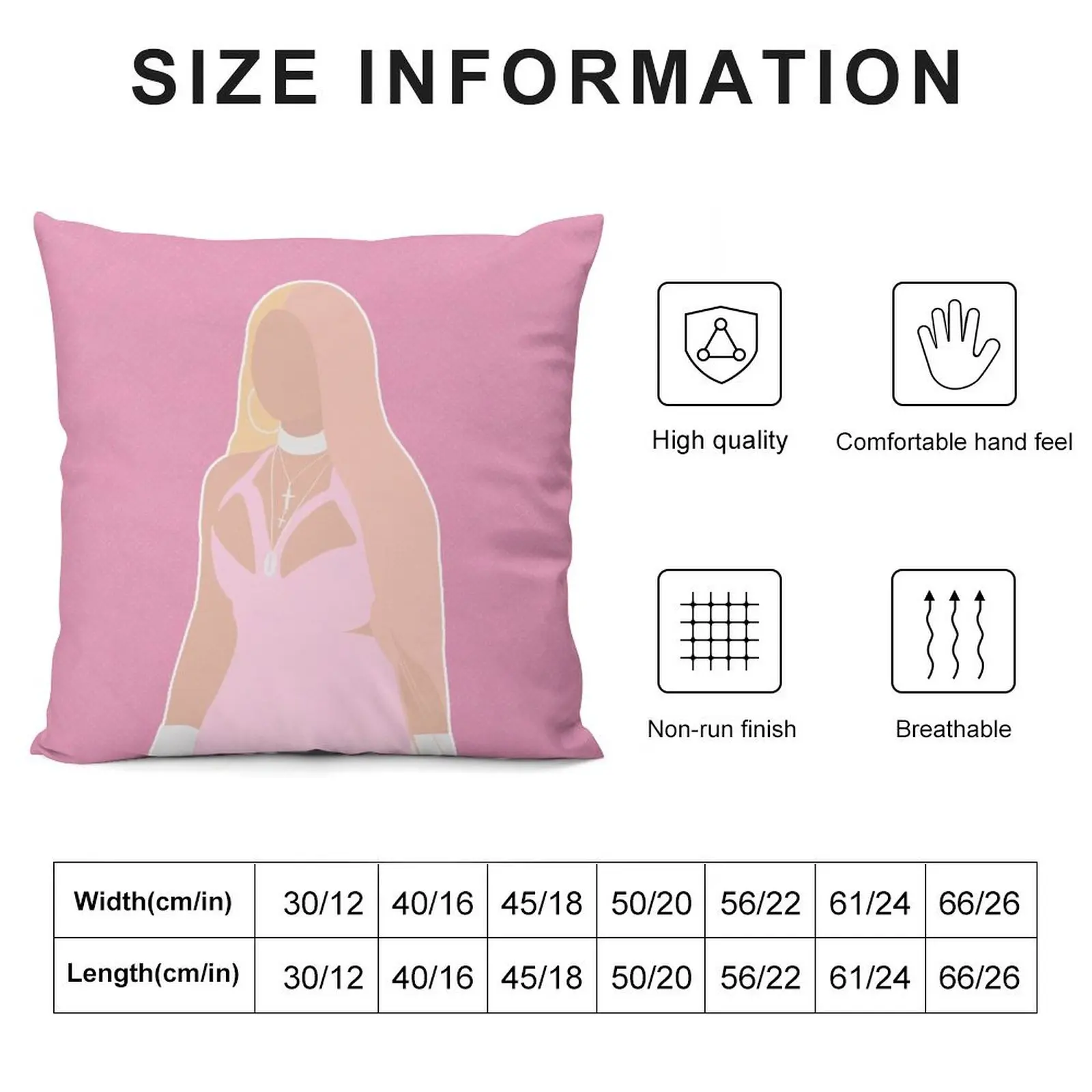 NICKI MINAJ Throw Pillow Pillow Cases Decorative Cushion Cover Set Christmas Pillow Cases