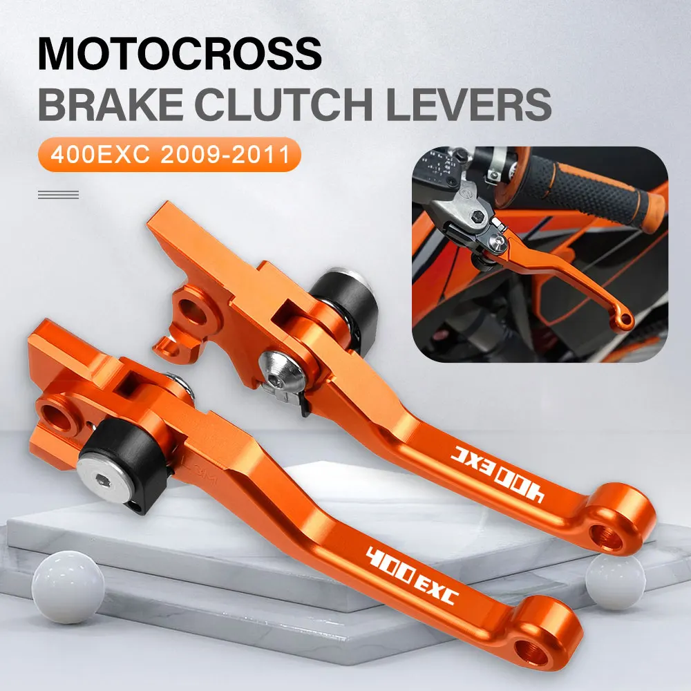 

Motocross Brakes Foldable Pivot Dirt Bike Brake Clutch Levers Handle Lever Accessories Fit FOR 400EXC 400 EXC 2009 2010 2011