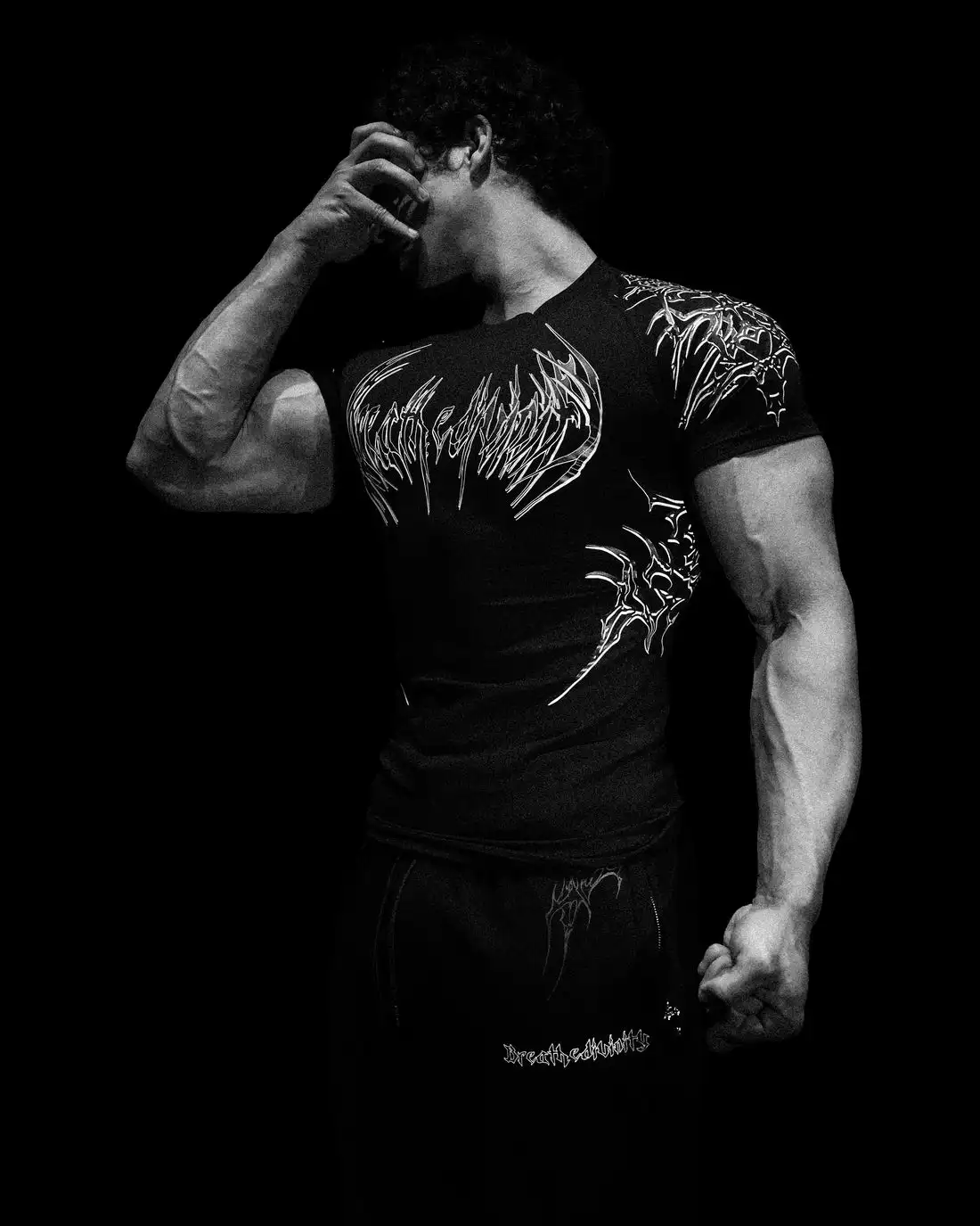 

2025 Unisex Compression New Collection Muscle Fit GYM Workout Fitness in Black Lightweight Void Tech Exo Skeleton compression