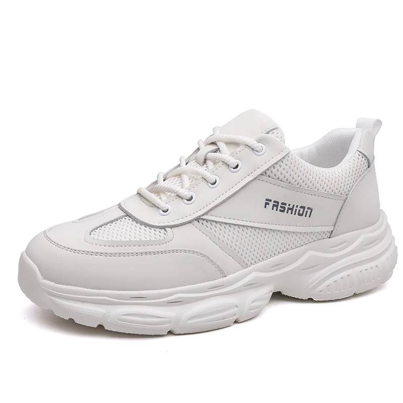 

2025 New Designer Breathable Mesh Shoes for Men Fashion Casual Leather Sneakers Male Lace Solid Color Sports Running Shoes Man