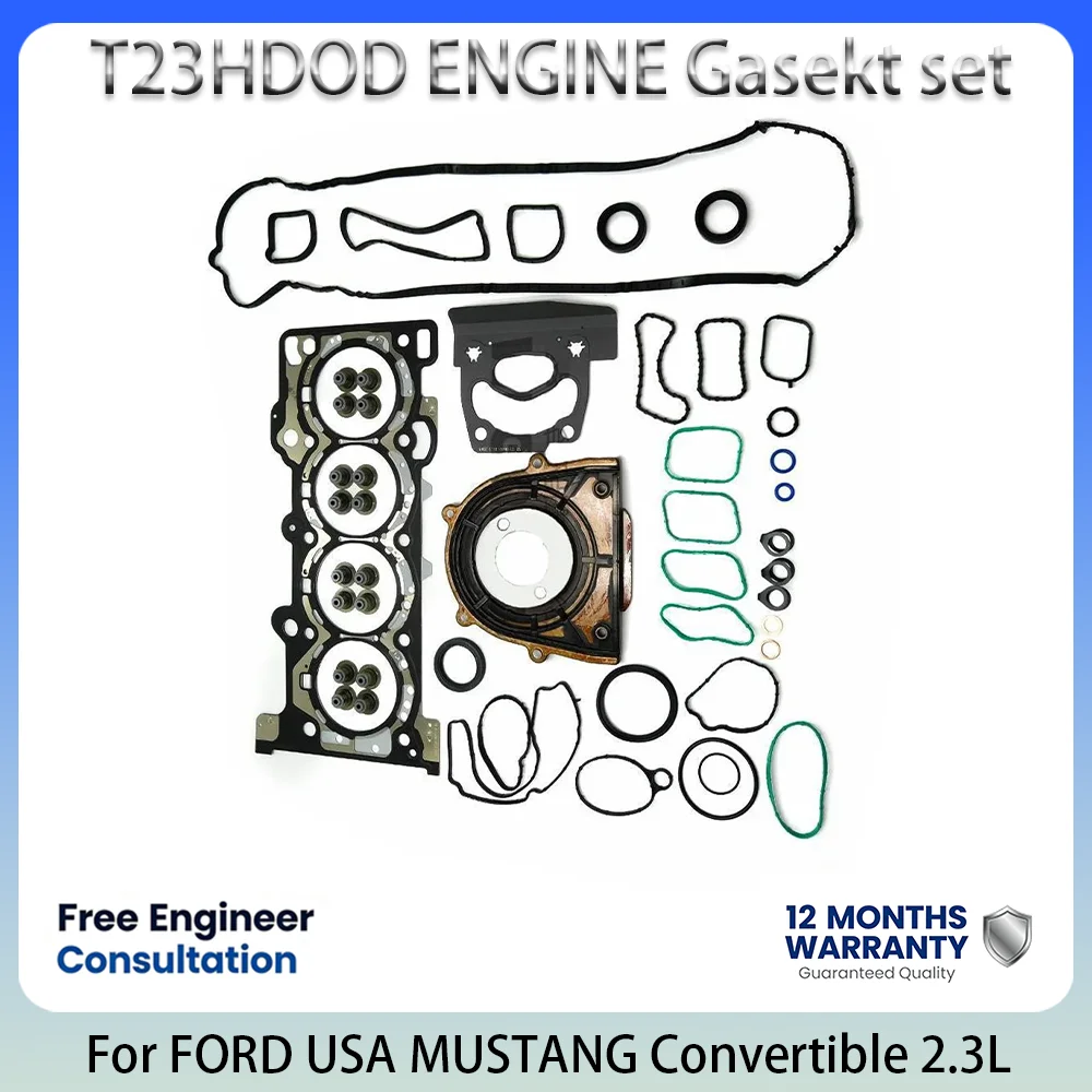Juego de juntas de motor T23HDOD para FORD USA 2.3L 2.3 L T L4 GAS EJ7E6079AD 2311836 15-23 MUSTANG Convertible EXPLORER MUSTANG Coupe