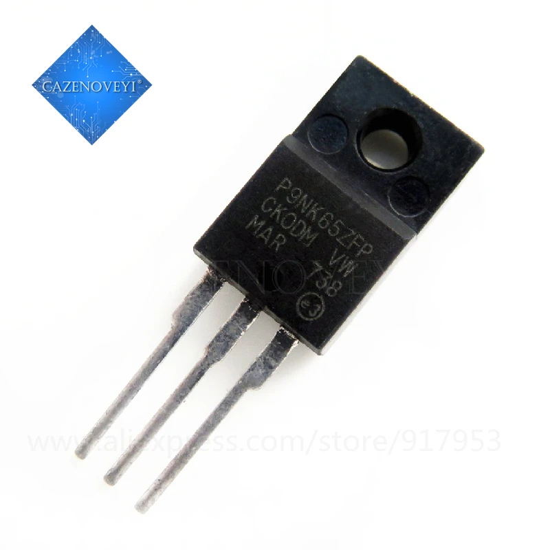 10pcs/lot STP9NK65ZFP P9NK65ZFP TO-220F In Stock