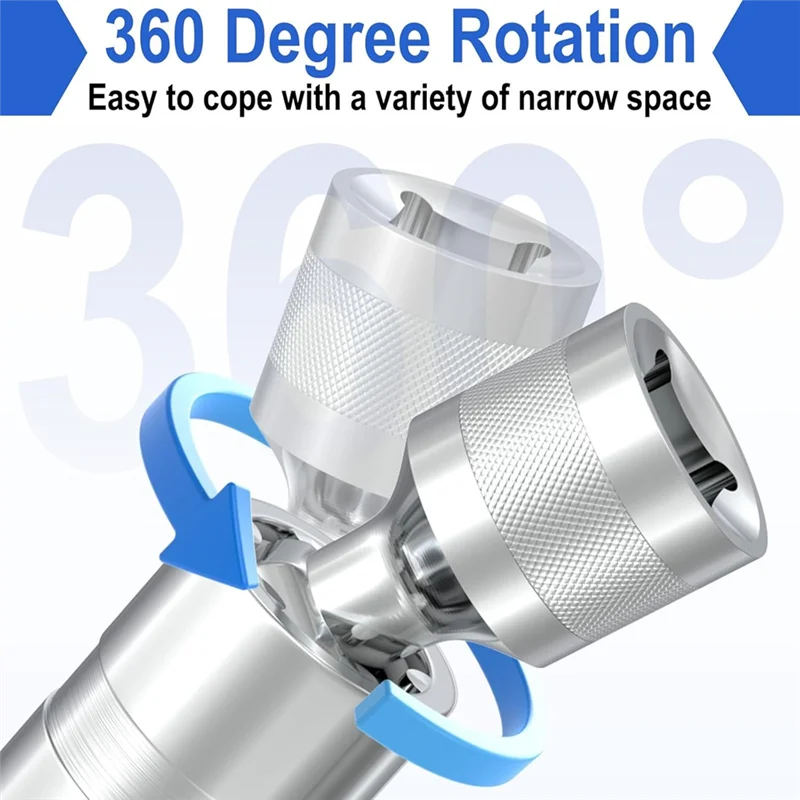 A76G-مجموعة مقابس رقيقة الجدار 3/8 "محرك شرارة التوصيل المقبس أداة إزالة الصواميل 12 نقطة، لمعظم موديلات السيارات