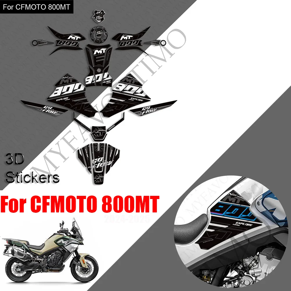 

For CFMOTO 800MT CF moto MT800 Sport Explore Touring Adv Adventure Sticker Protection Kit Tank Pad Fuel Tank Motorcycle decals