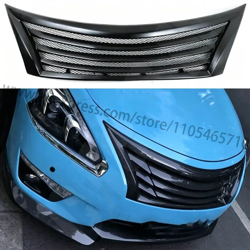For 2013-2015 Nissan Altima, Logo-Free Grille, Front Grille, Carbon Fiber Grille, Body Kit