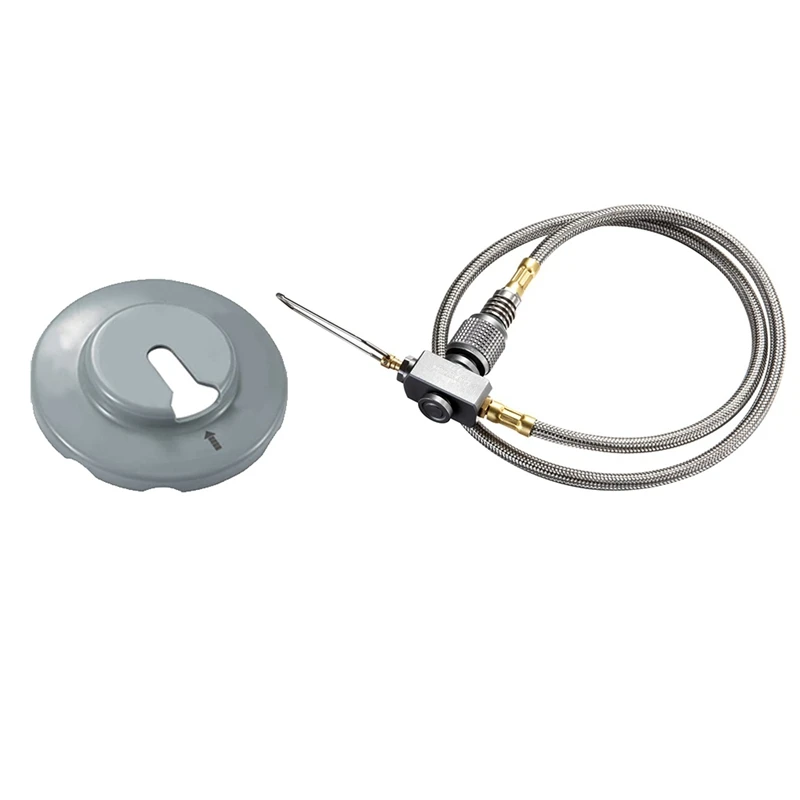 Super Sale 27.6inch Multi-Function Gas Hose for EN417 Lindal Valve Screw-on Type Canister and Device Z21-70 Outdoor Camping Ge
